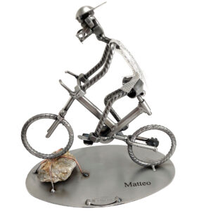 SCULTURA CICLISTA SU MOUNTAIN BIKE - immagine 9