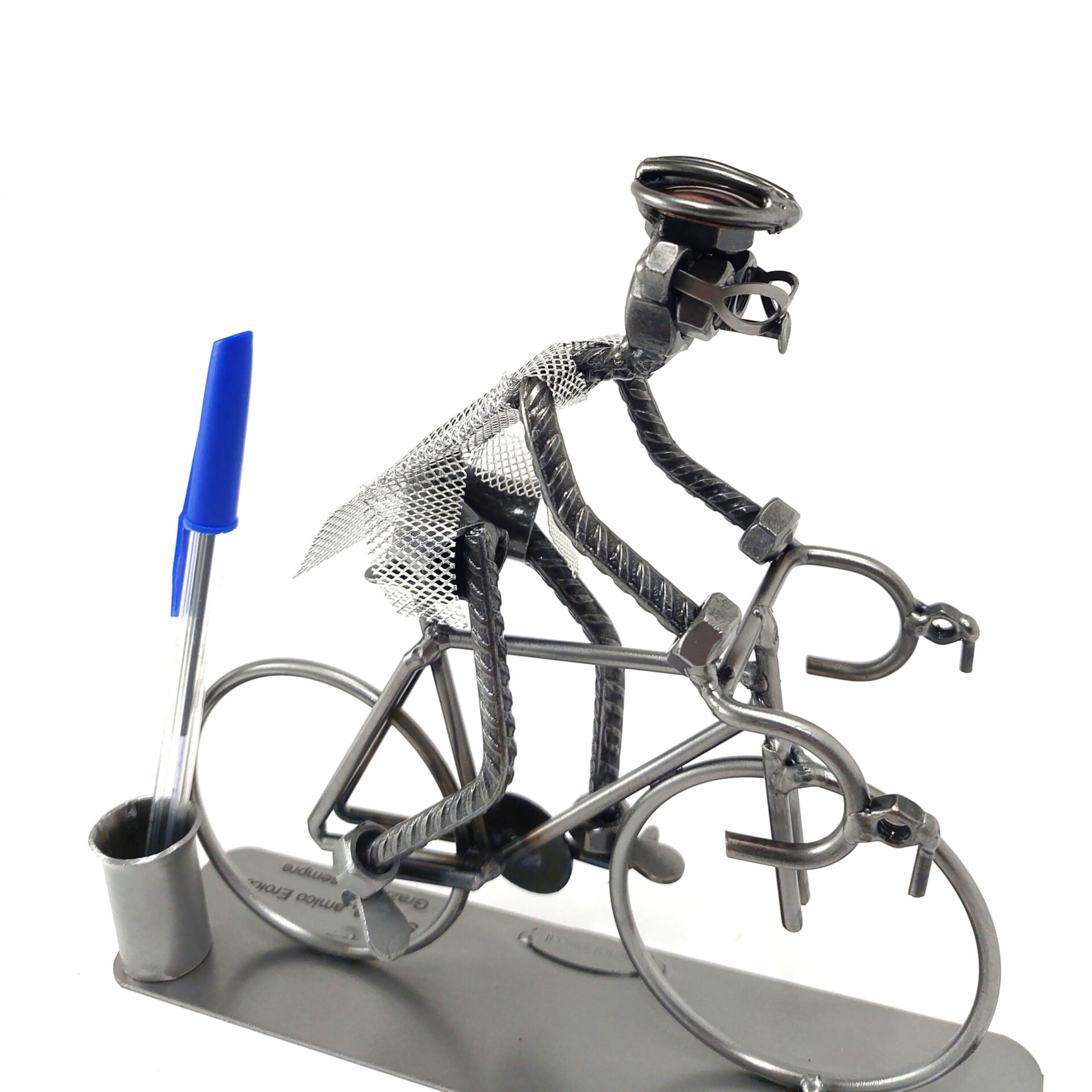 ciclista con personalizzazione metal idea.it