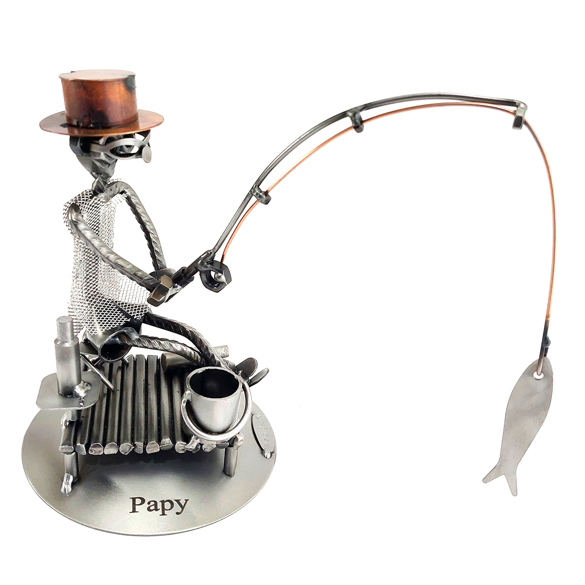 pescatore con personalizzazione metal idea.it
