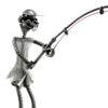 PESCATORE IN PIEDI METAL IDEA.IT