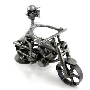 SCULTURA MOTOCICLISTA SU HARLEY EXCLUSIVE - immagine 3