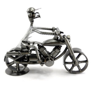 SCULTURA MOTOCICLISTA SU HARLEY EXCLUSIVE - immagine 5