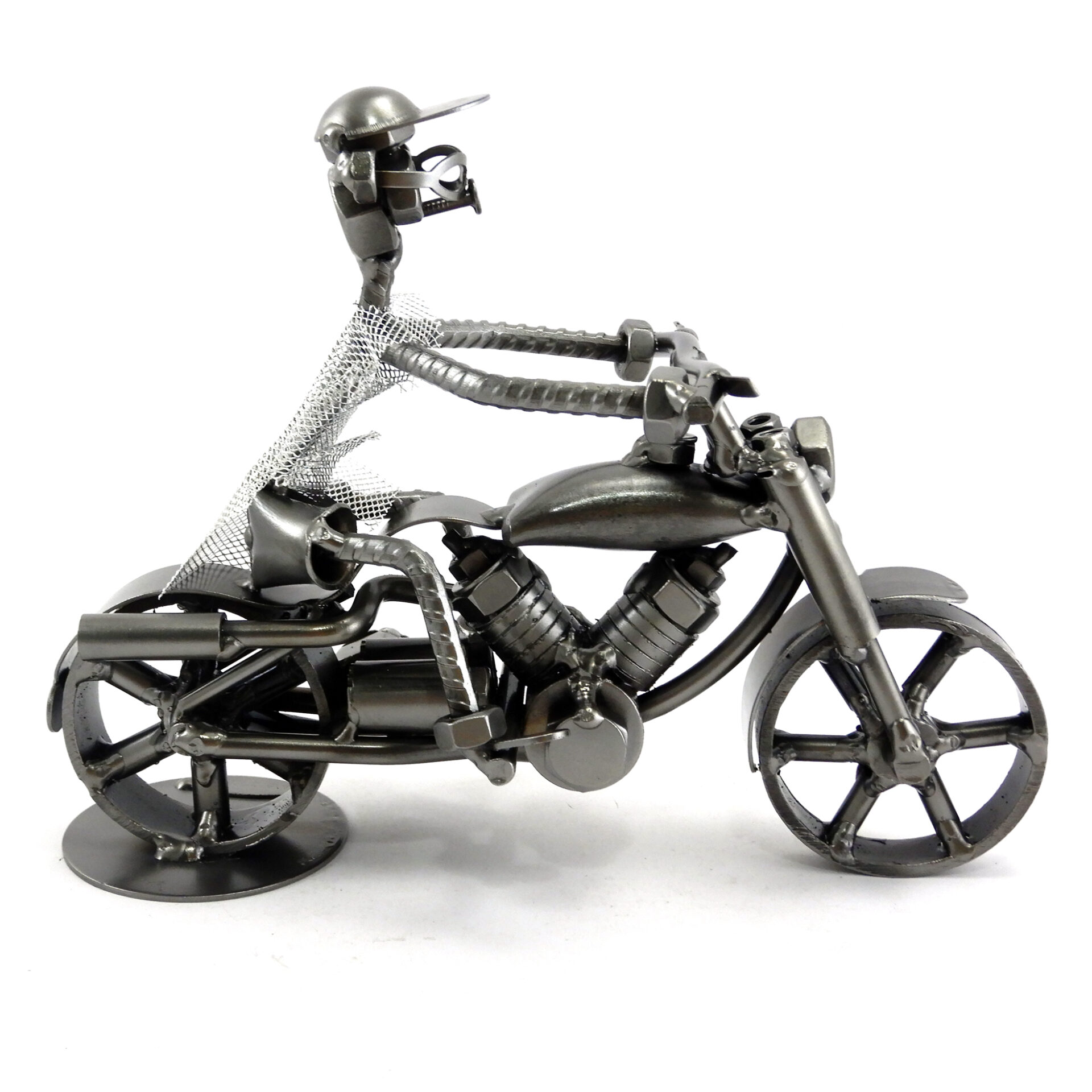 SCULTURA MOTOCICLISTA SU HARLEY EXCLUSIVE - immagine 5