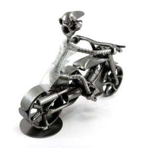 SCULTURA MOTOCICLISTA SU HARLEY EXCLUSIVE - immagine 6