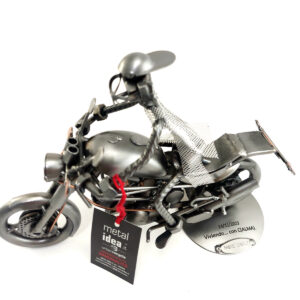 SCULTURA MOTOCICLISTA SU MONSTER - immagine 7