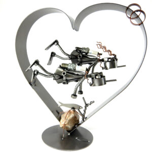 SCULTURA COPPIA SUB con CUORE - immagine 3