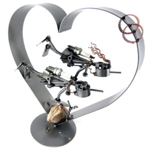 SCULTURA COPPIA SUB con CUORE - immagine 4