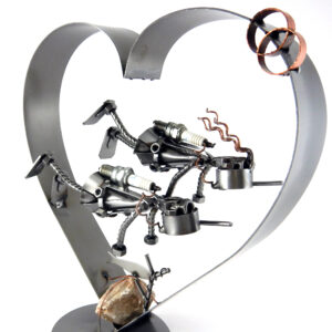 SCULTURA COPPIA SUB con CUORE - immagine 6
