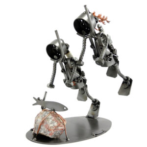 SCULTURA COPPIA DI SUB - immagine 6