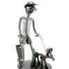 UOMO CON CANE METAL IDEA.IT