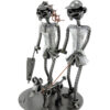 COPPIA CON CANE METAL IDEA.IT