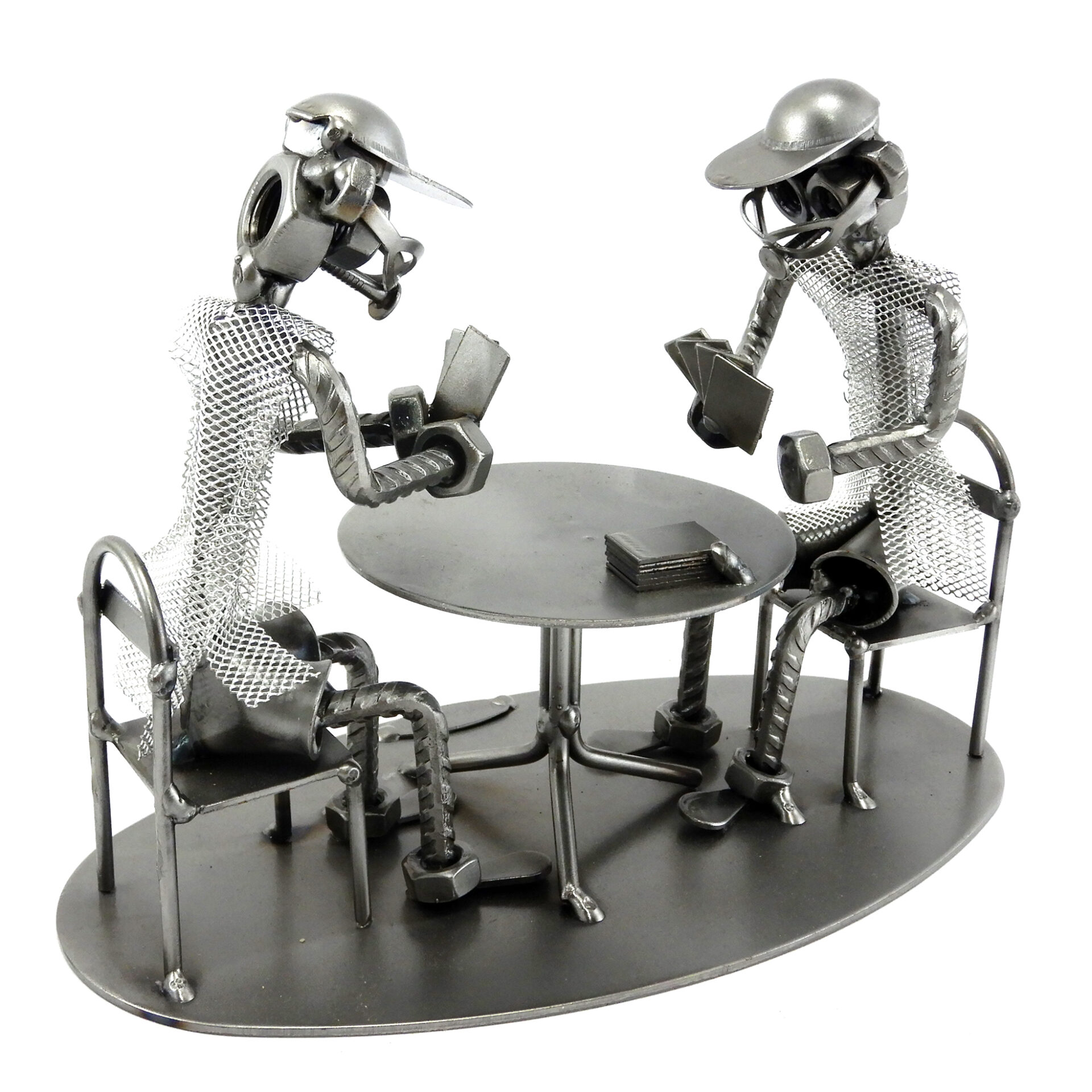 SCULTURA GIOCATORI DI CARTE - immagine 2