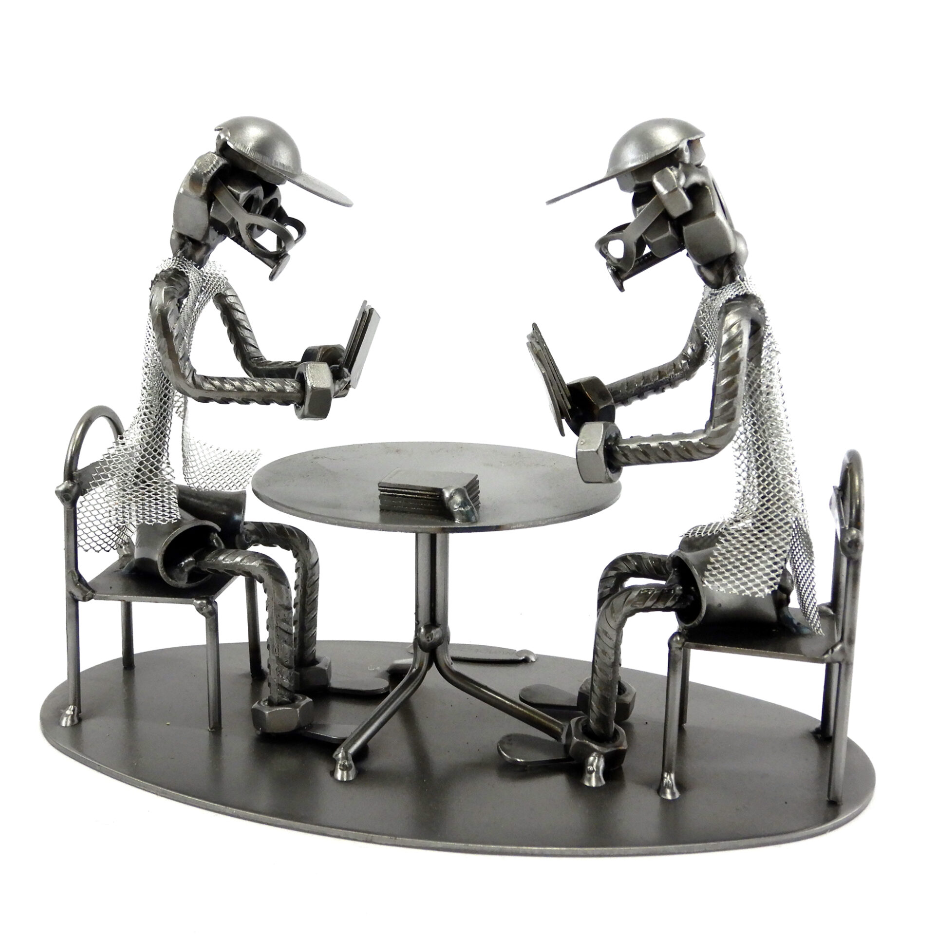 SCULTURA GIOCATORI DI CARTE - immagine 3