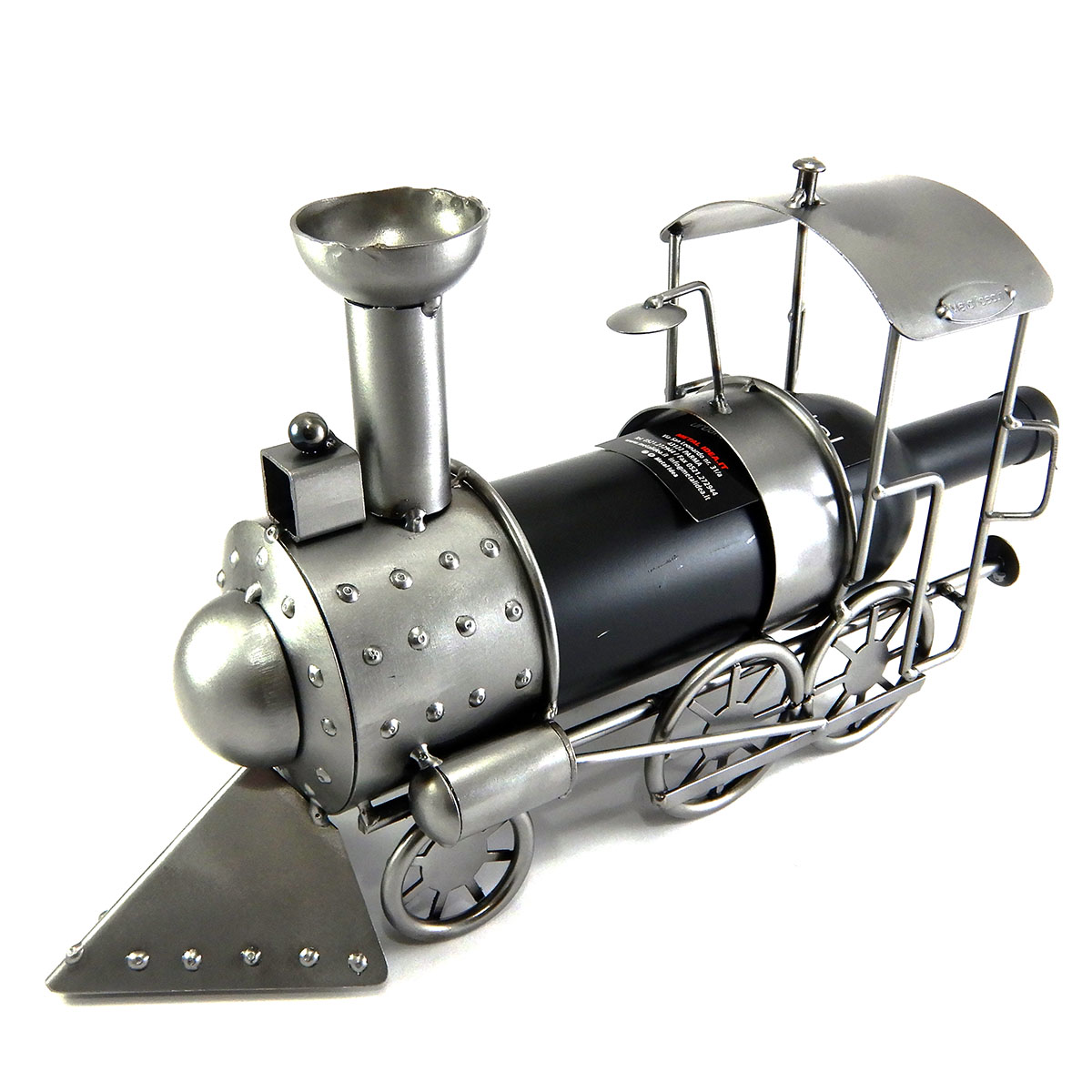 SCULTURA PORTA BOTTIGLIA LOCOMOTIVA - immagine 2