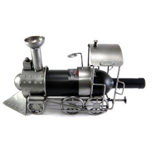 SCULTURA PORTA BOTTIGLIA LOCOMOTIVA - immagine 5
