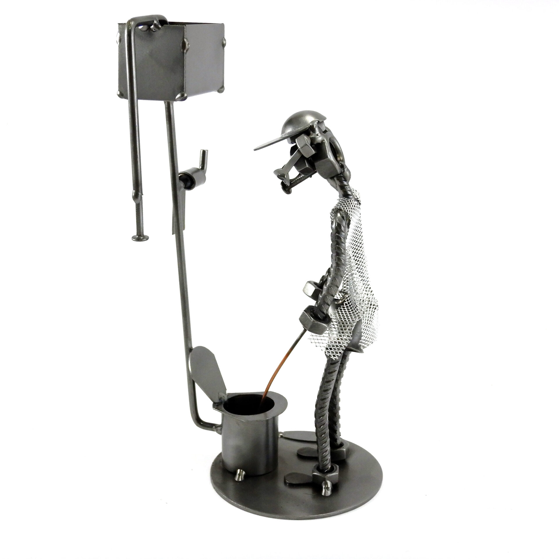 SCULTURA UOMO AL WC - immagine 3