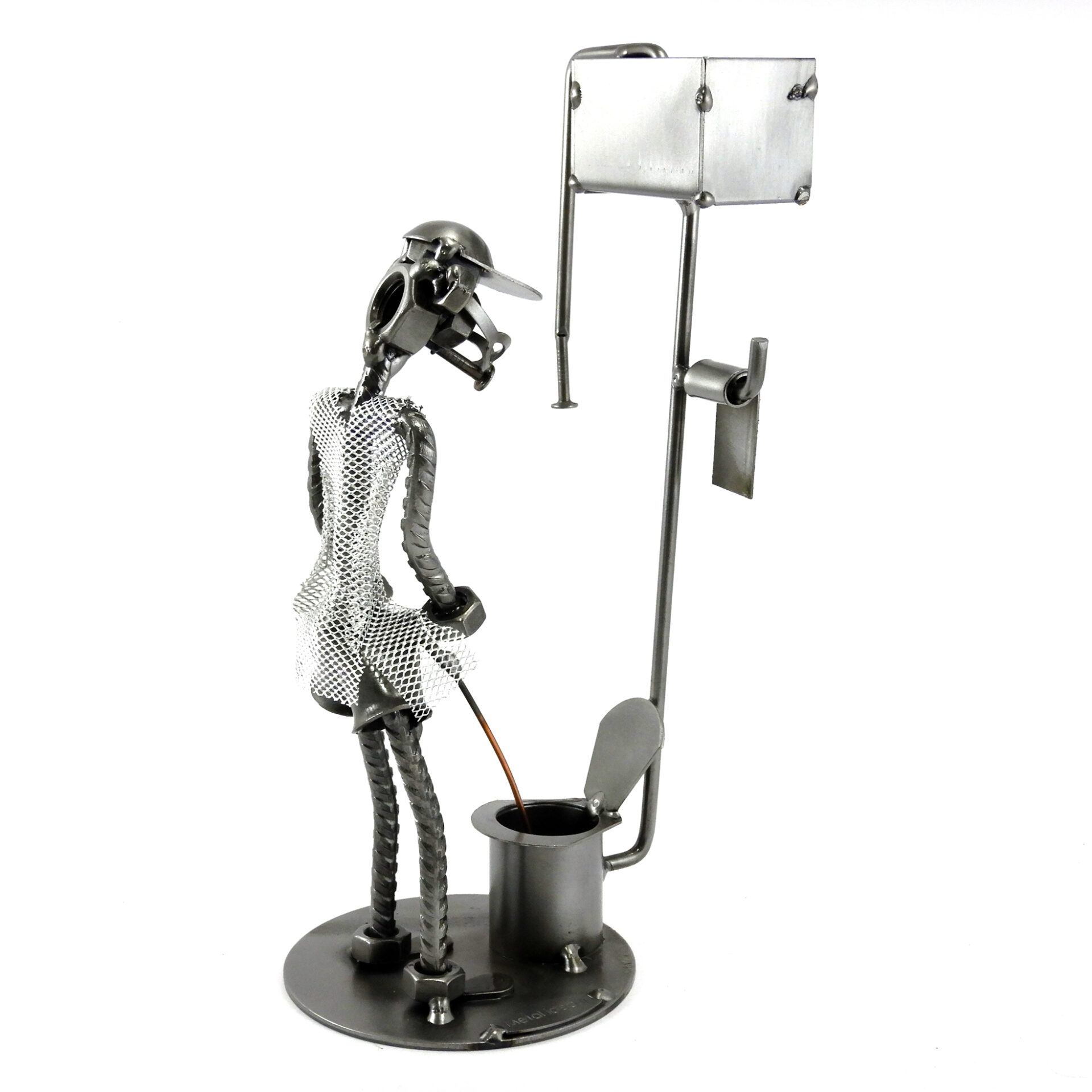 SCULTURA UOMO AL WC - immagine 4