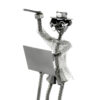 SCULTURA DIRETTORE D'ORCHESTRA METAL IDEA.IT