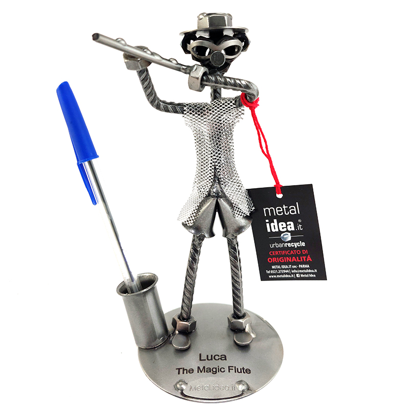 flautista con personalizzazioni metal idea.it