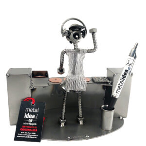 DJ CON PORTA PENNA METAL IDEA.IT