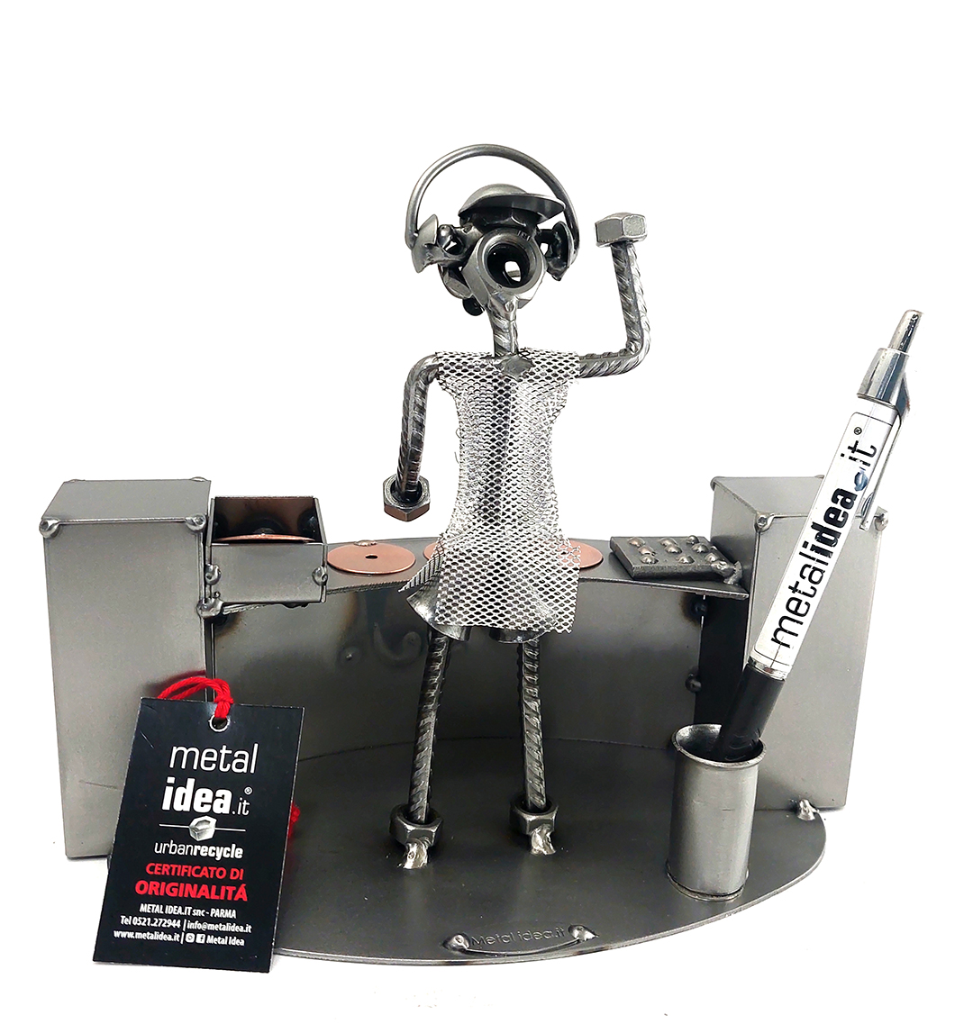 DJ CON PORTA PENNA METAL IDEA.IT