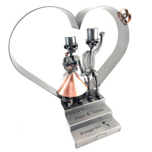 SCULTURA SPOSI con CUORE - immagine 8