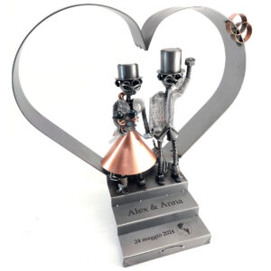 sposi con dedica metal idea.it