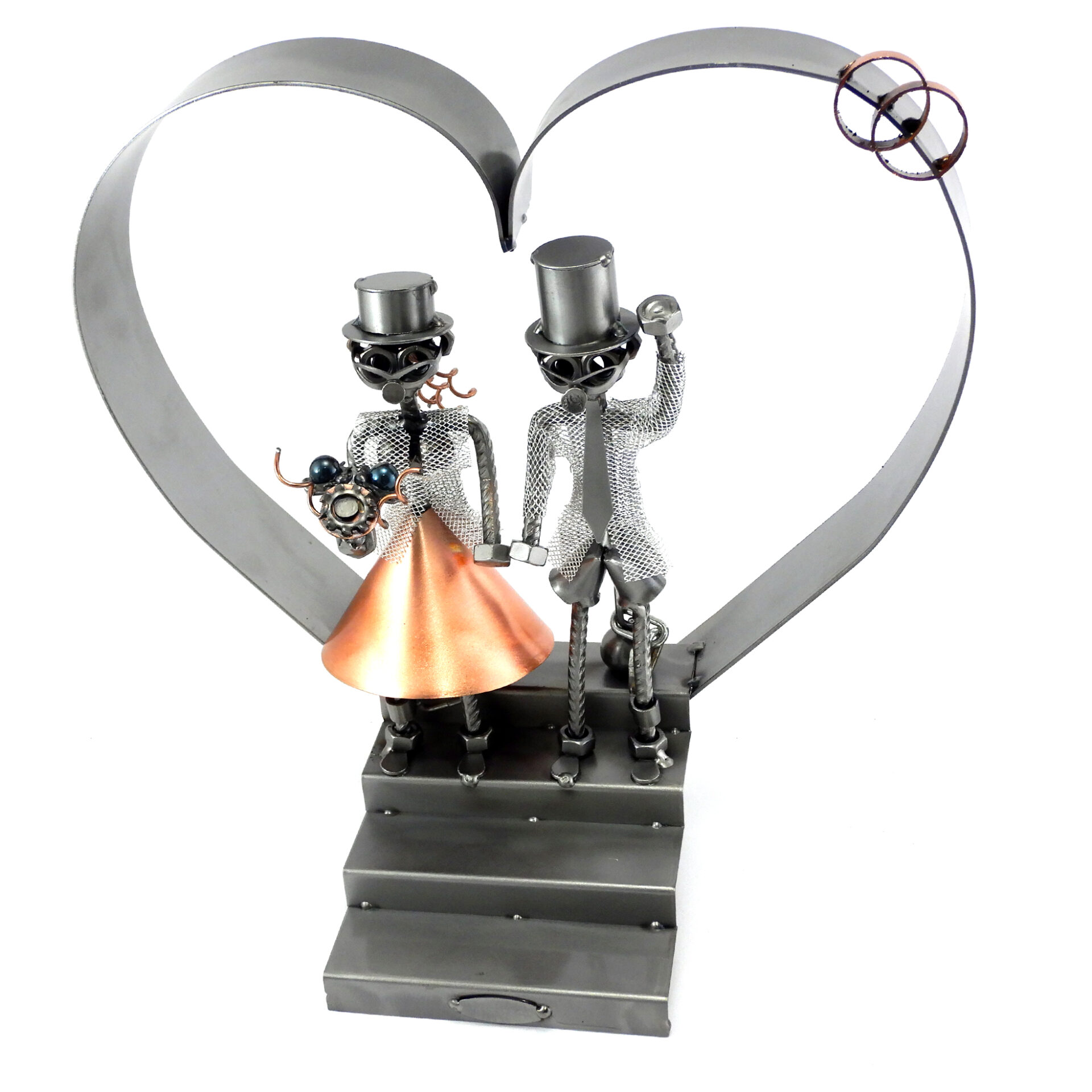 SCULTURA SPOSI con CUORE - immagine 4