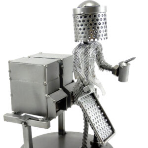 SCULTURA APICOLTORE METAL IDEA.IT