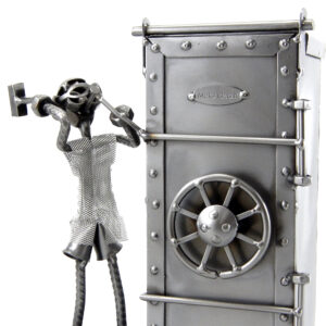 SALVADANAIO CASSAFORTE METAL IDEA.IT
