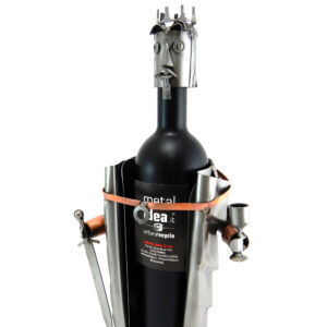 PORTA BOTTIGLIA RE METAL IDEA.IT