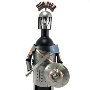 PORTA BOTTIGLIA CENTURIONE ROMANO METAL IDEA.IT