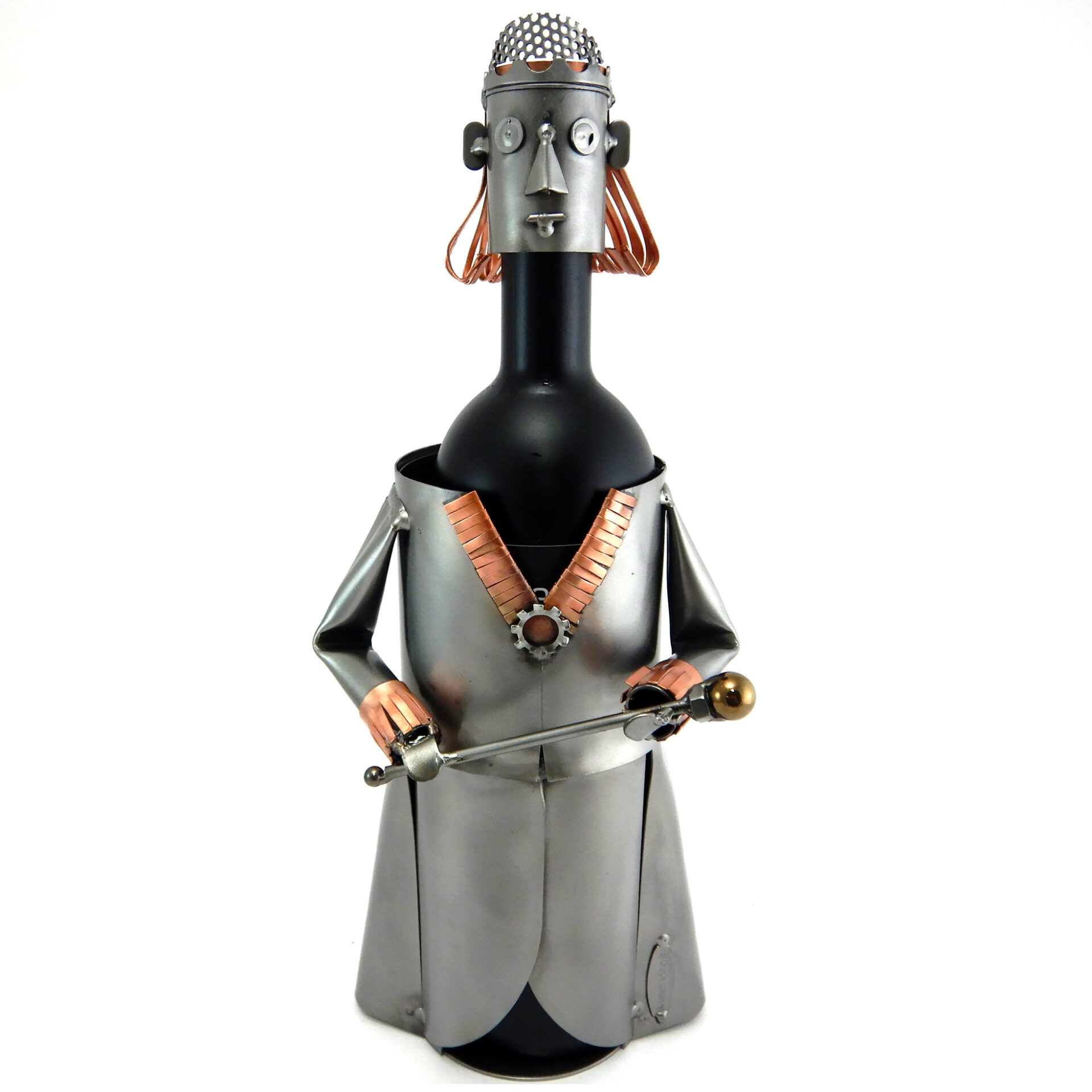 SCULTURA PORTA BOTTIGLIA REGINA - immagine 3