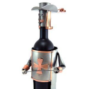 SCULTURA PORTA BOTTIGLIA MOSCHETTIERE - immagine 5