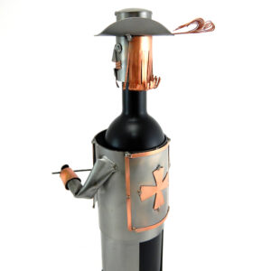 SCULTURA PORTA BOTTIGLIA MOSCHETTIERE - immagine 4