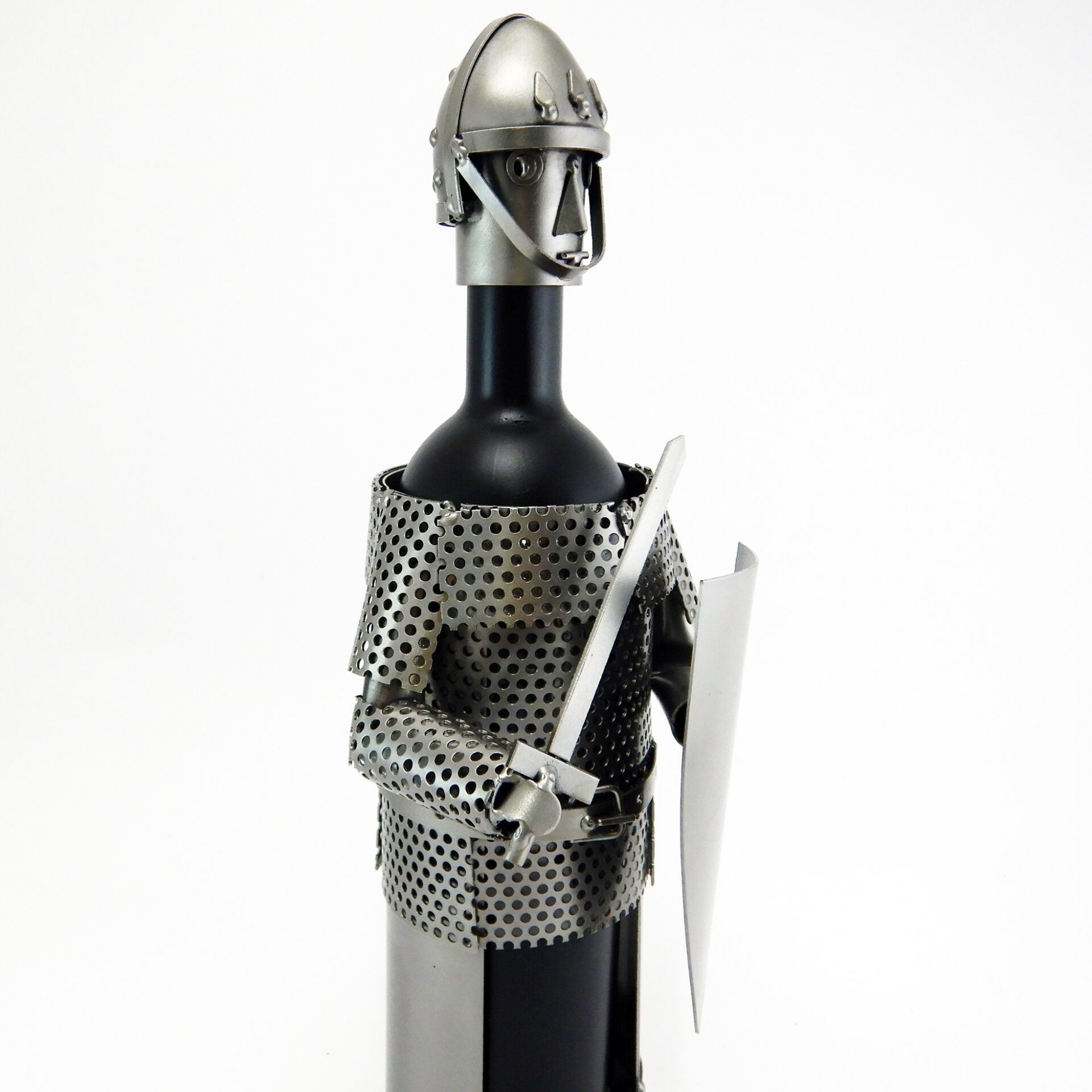 PORTA BOTTIGLIA CAVALIERE FINALBORGO METAL IDEA.IT
