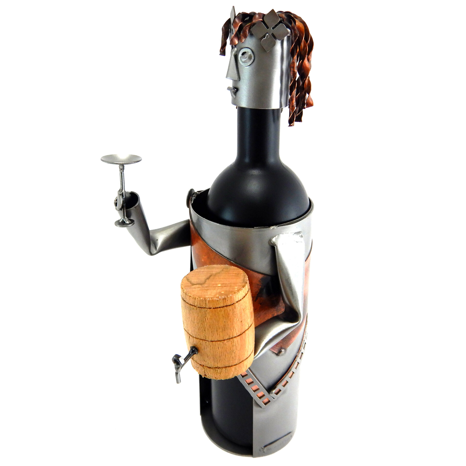 SCULTURA PORTA BOTTIGLIA BACCO - immagine 3