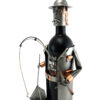 PORTA BOTTIGLIA PESCATORE METAL IDEA.IT