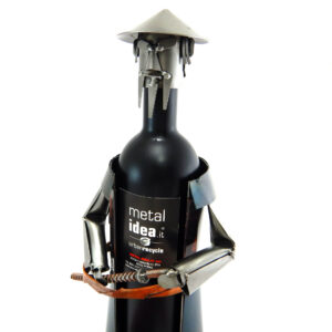 PORTA BOTTIGLIA SAMURAI METAL IDEA.IT