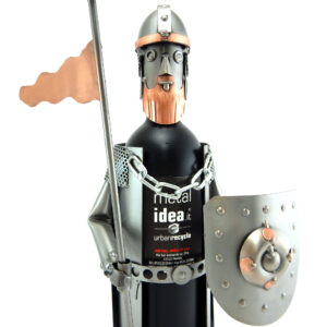 SCULTURA PORTA BOTTIGLIA CAVALIERE - immagine 3