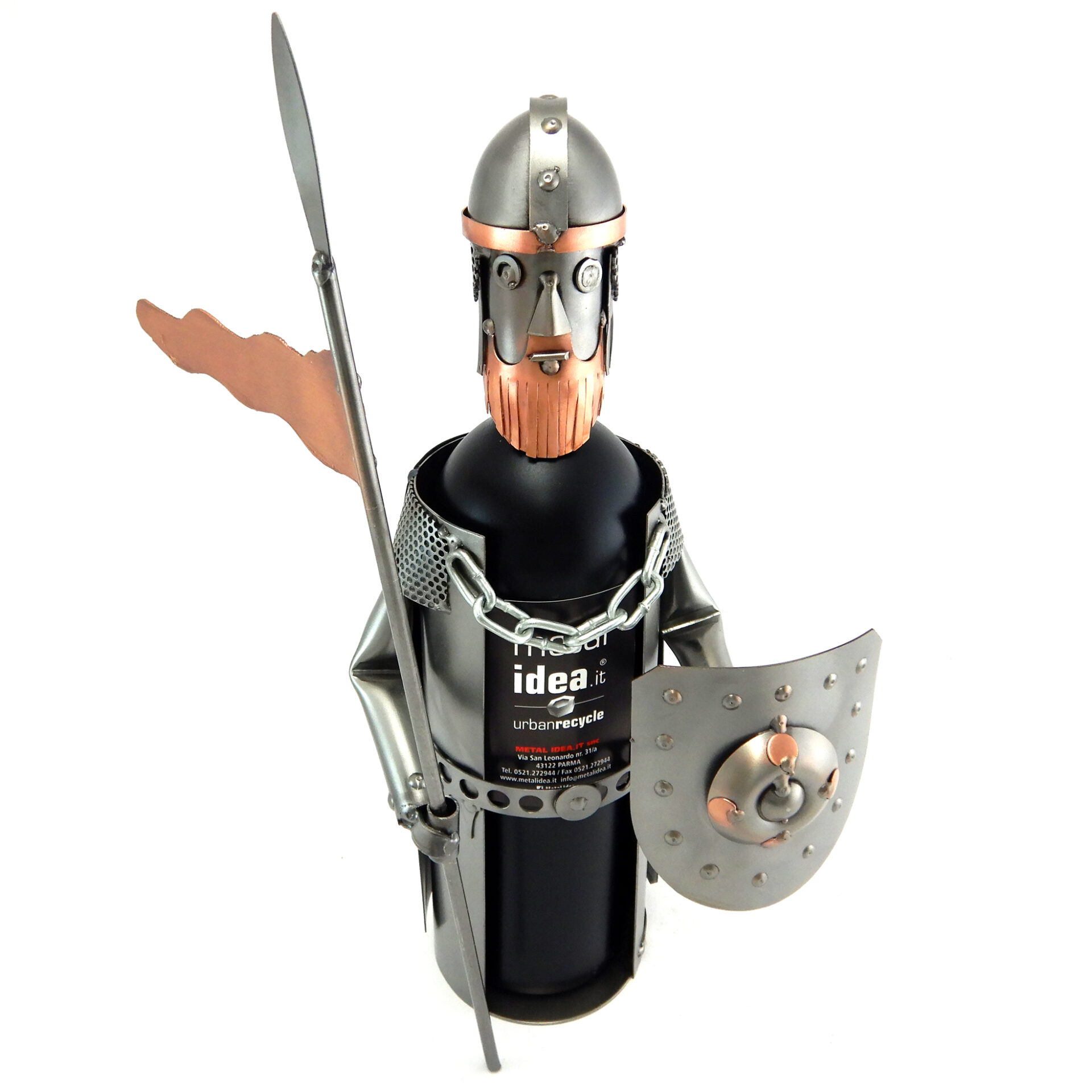 SCULTURA PORTA BOTTIGLIA CAVALIERE - immagine 6