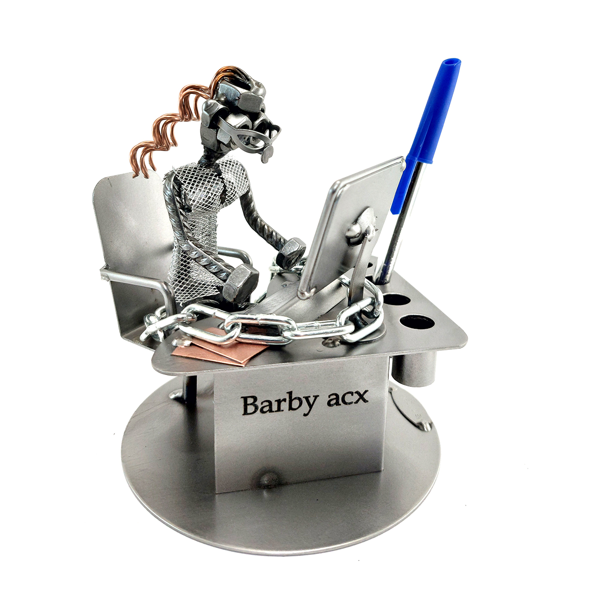 impiegata con personalizzazione metal idea.it