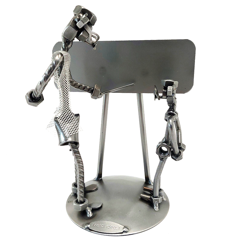 SCULTURA INSEGNANTE CON ALUNNO - immagine 2