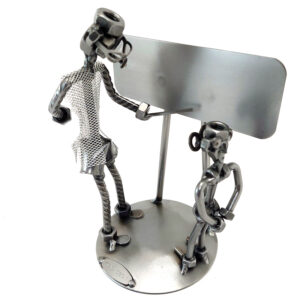 SCULTURA INSEGNANTE CON ALUNNO - immagine 4