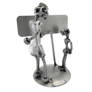 SCULTURA INSEGNANTE CON ALUNNO - immagine 3