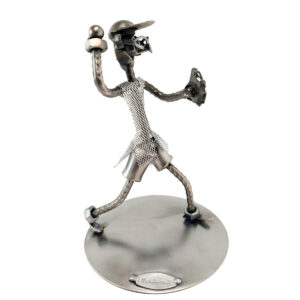 Alternative view of SCULTURA GIOCATORE BASEBALL